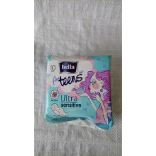 прокладки "bella for teens" 10шт. ultra sensifive супертонкие