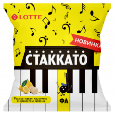 Карамель с аром. лимона "Лотте Стаккато ФА" 100 гр. Карамель с аром. лимона "Лотте Стаккато ФА" 100 гр.